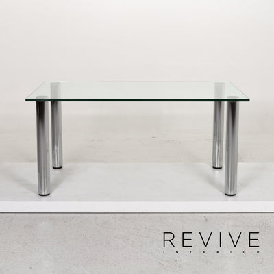 Ronald Schmitt Glas Esstisch Silber Tisch #13313