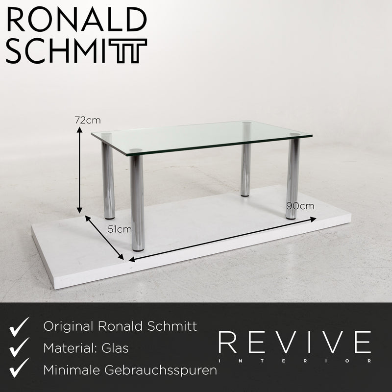 Ronald Schmitt Glas Esstisch Silber Tisch 