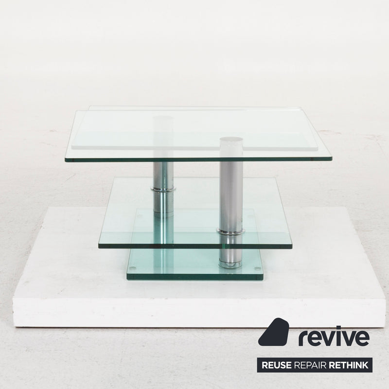 Ronald Schmitt K500 Glas Tisch Silber Couchtisch 
