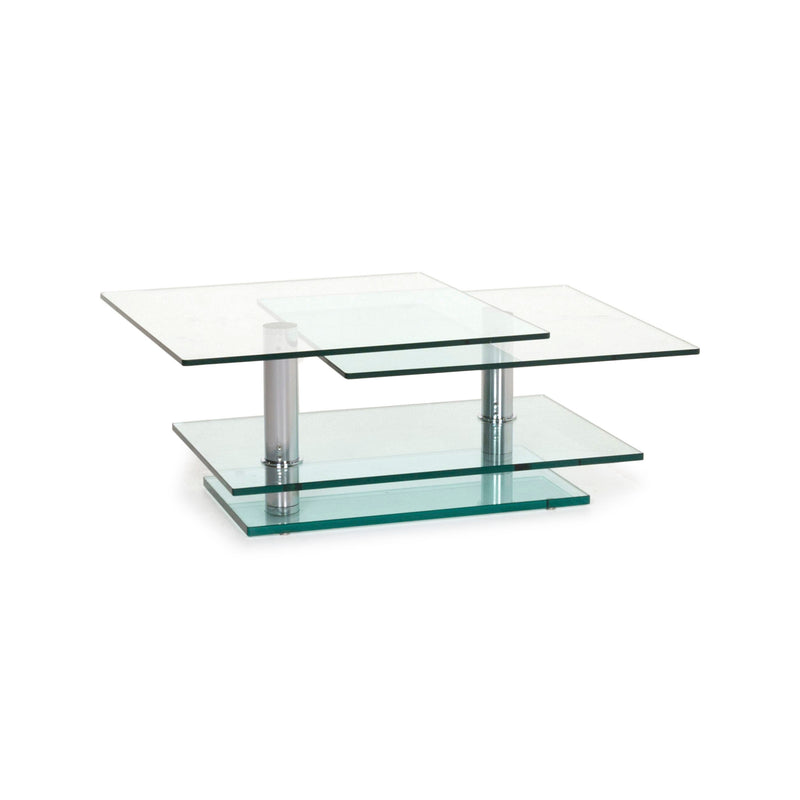 Ronald Schmitt K500 Glas Tisch Silber Couchtisch 