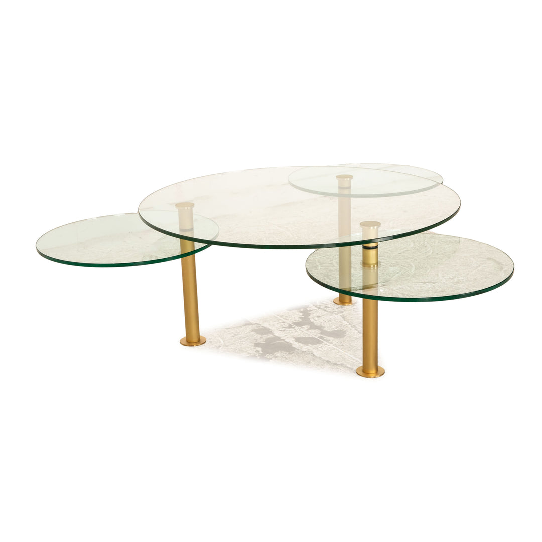 Ronald Schmitt K 180 Glas Couchtisch Gold