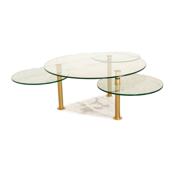 Ronald Schmitt K 180 Glas Couchtisch Gold