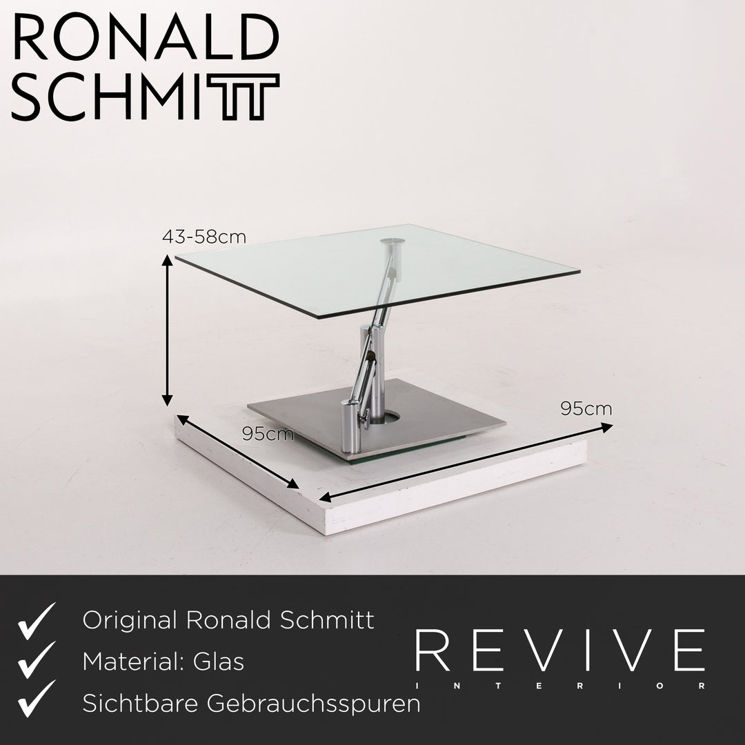 Ronald Schmitt K 415 Glas Couchtisch Funktion Tisch Outlet #13609