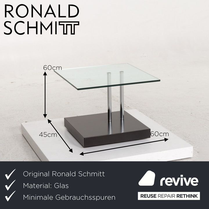Ronald Schmitt K 425 Glass Coffee Table Black Table #13279
