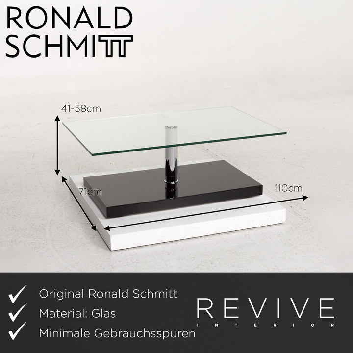 Ronald Schmitt K 436 Glass Coffee Table Black Table #13327
