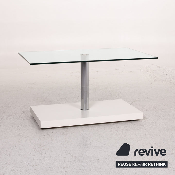 Ronald Schmitt K 436 Glass Coffee Table White Table #13549