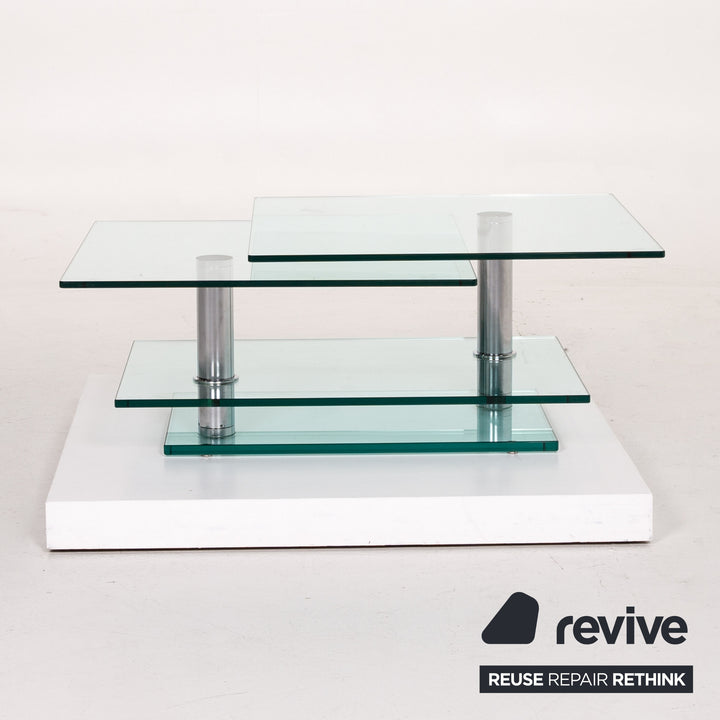Ronald Schmitt K 500 glass coffee table metal table function adjustable extendable #13927