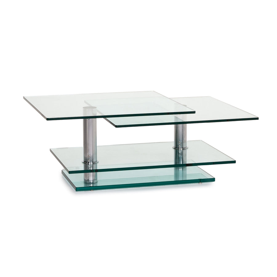 Ronald Schmitt K 500 glass coffee table metal table function adjustable extendable #13927