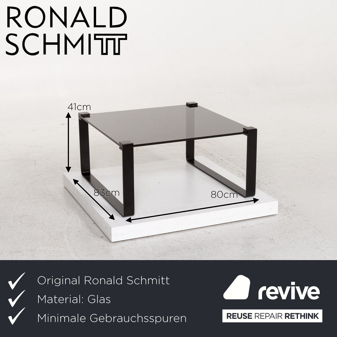 Ronald Schmitt K 830 Glas Couchtisch Grau Anthrazit Tisch #13303