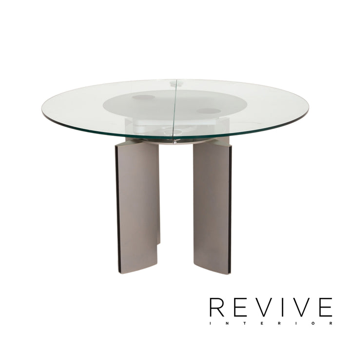 Ronald Schmitt K / G 750 / E Glas Esstisch Metall Tisch Ausziehbar