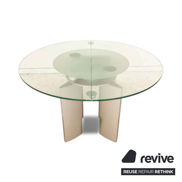 Ronald Schmitt K / G 750 / E glass dining table silver function