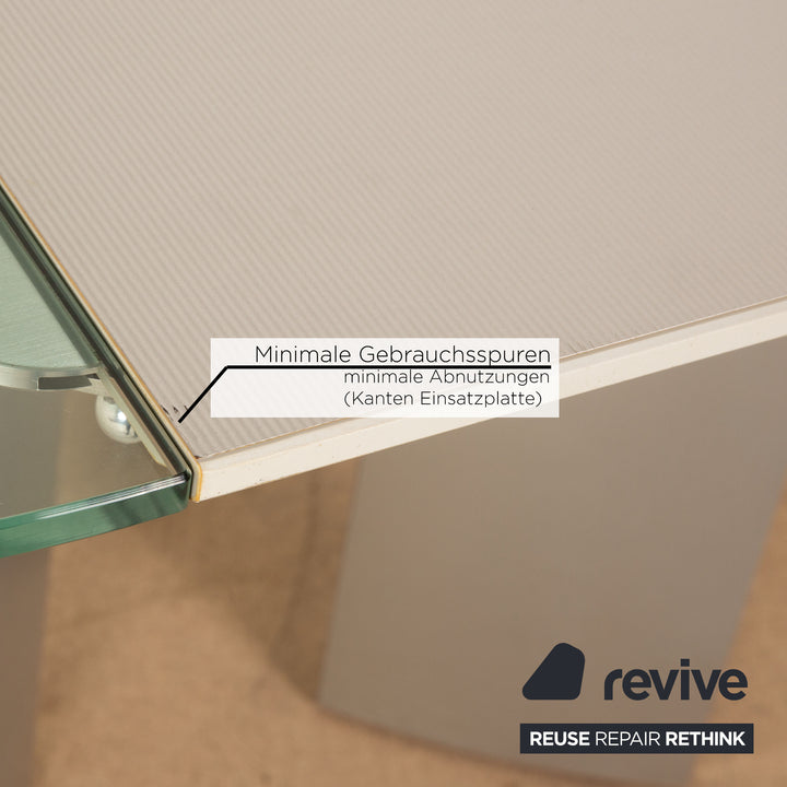 Ronald Schmitt K / G 750 / E glass dining table silver function