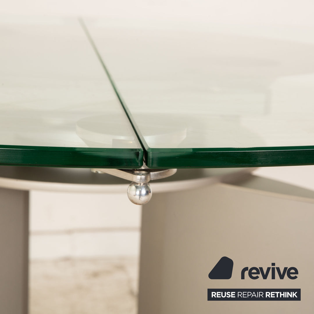 Ronald Schmitt K / G 750 / E glass dining table silver function