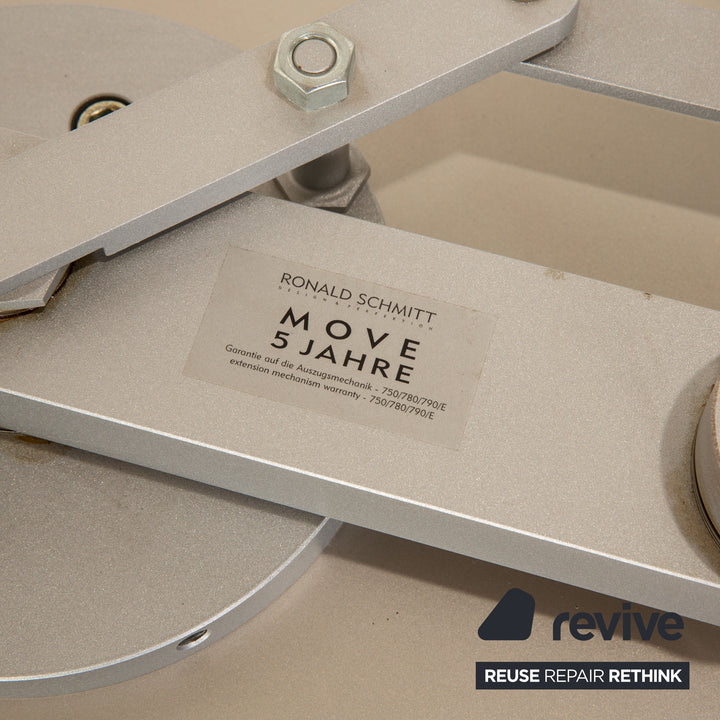 Ronald Schmitt K / G 750 / E glass dining table silver function