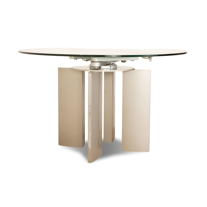 Ronald Schmitt K / G 750 / E glass dining table silver function