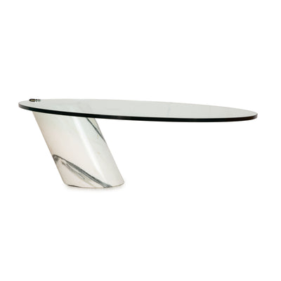 Ronald Schmitt K1000 Marmor Creme Couchtisch Glas