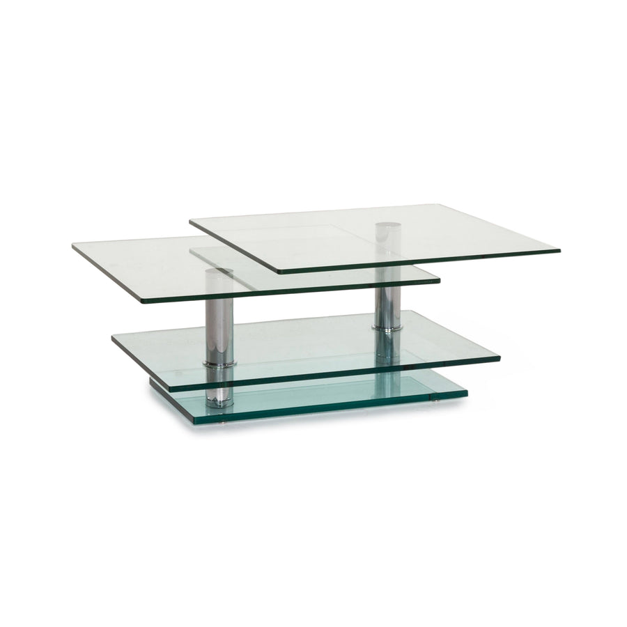 Ronald Schmitt K500 Glas Couchtisch Silber Tisch #13419