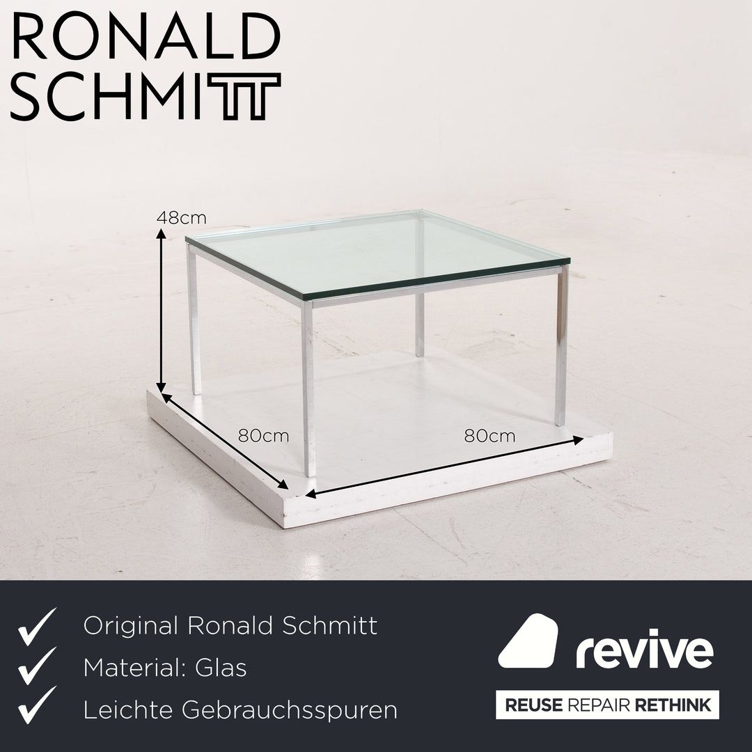 Ronald Schmitt K60 Glas Metall CouchtischTisch