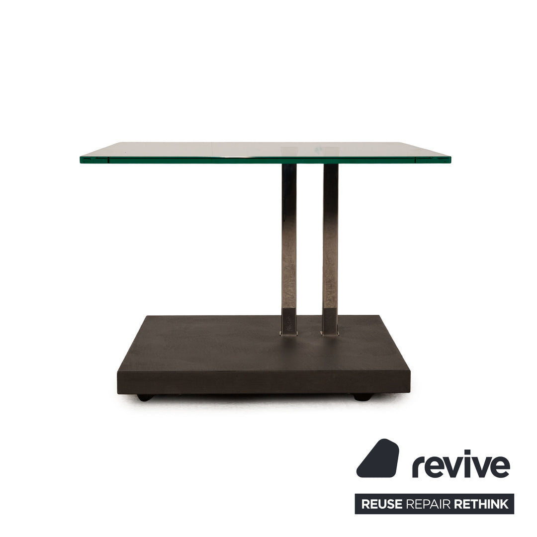 Ronald Schmitt K925 Glass Coffee Table Gray Concrete Look Side Table