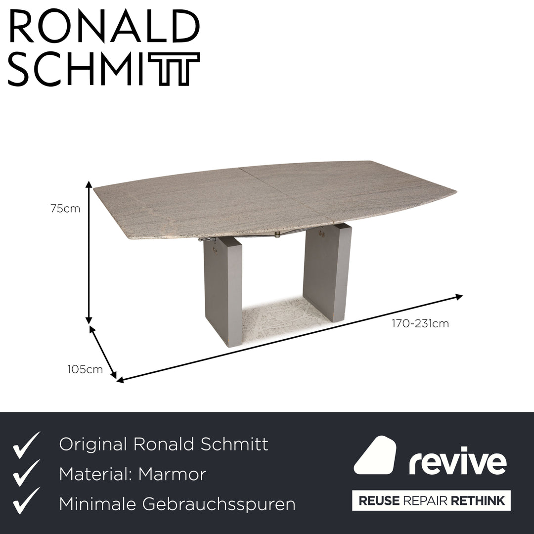 Ronald Schmitt marble table dining table