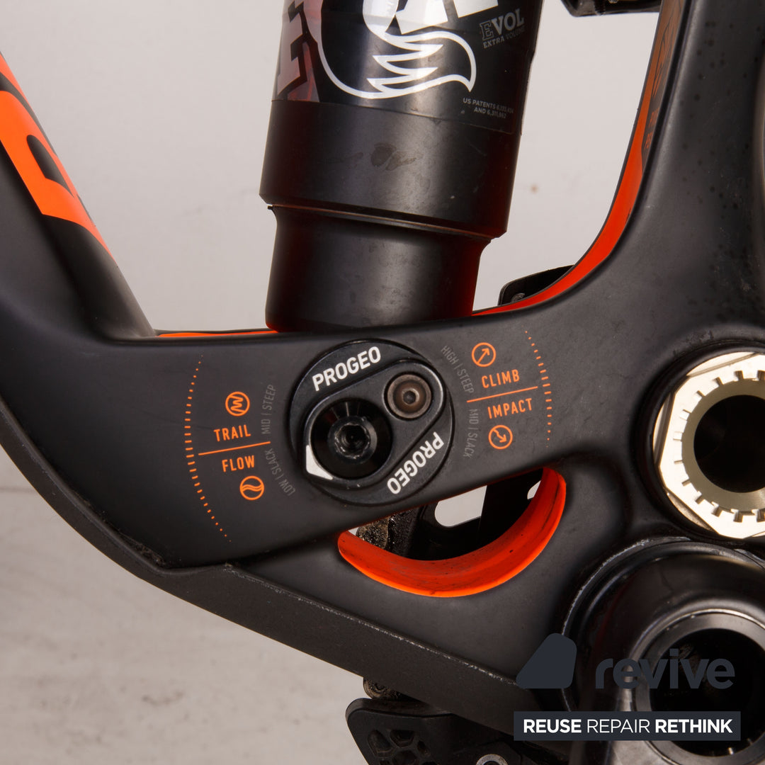 ROSE PIKES PEAK 4 EN 2020 Carbon Mountainbike Schwarz Orange RG L Fahrrad Fully