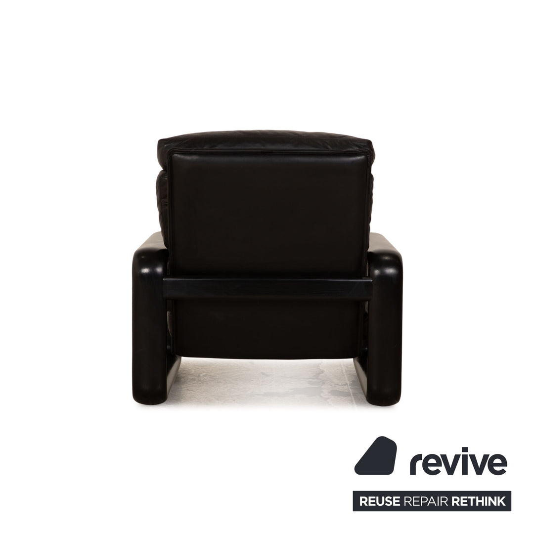 Rosenthal Hombre Leather Armchair Black