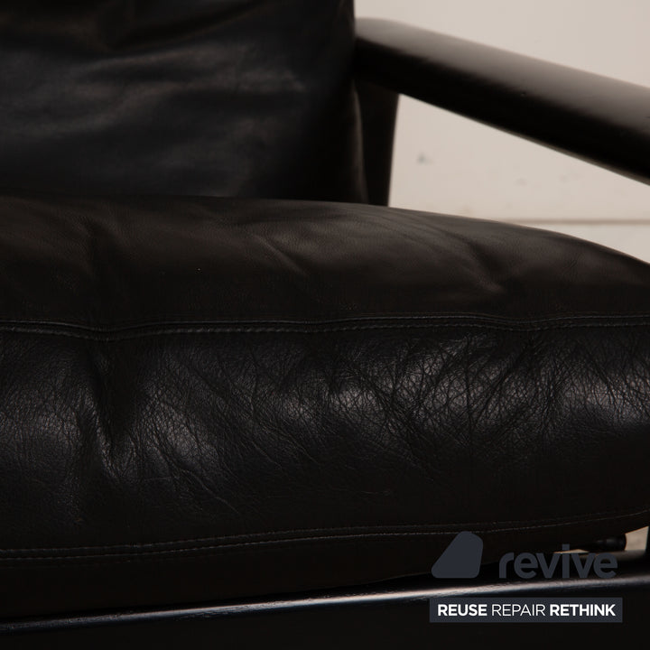 Rosenthal Hombre Leather Armchair Black