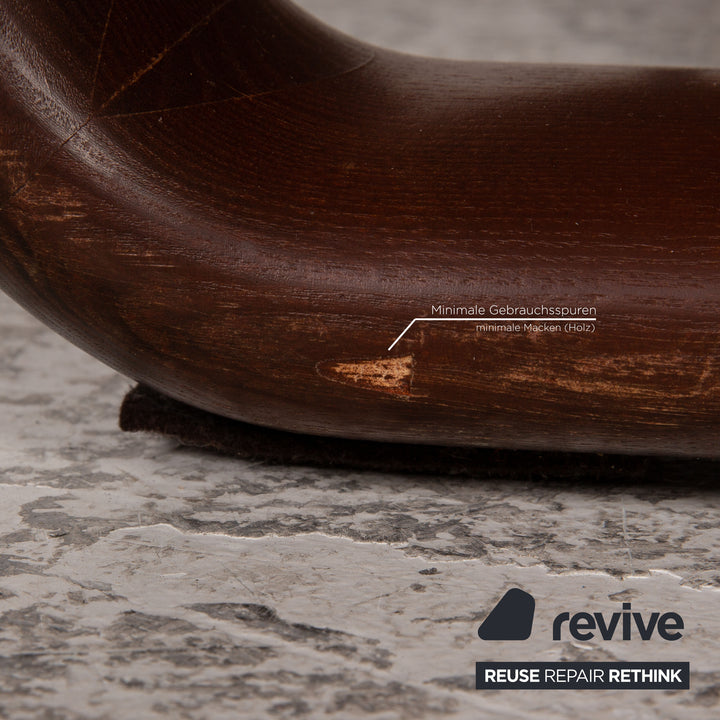 Rosenthal Stoff Dreisitzer Braun Vintage 1970er Jahre