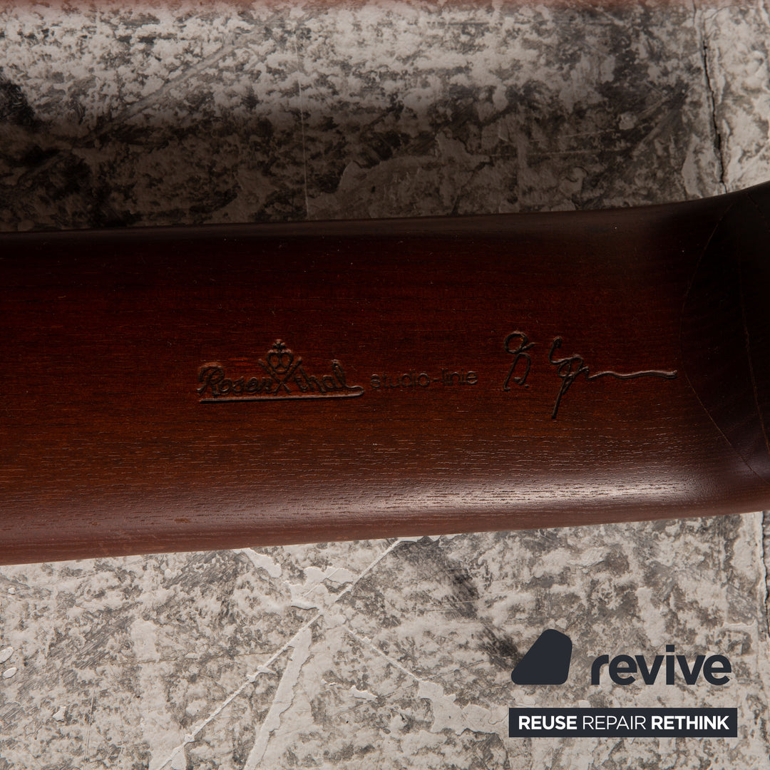 Rosenthal Stoff Dreisitzer Braun Vintage 1970er Jahre