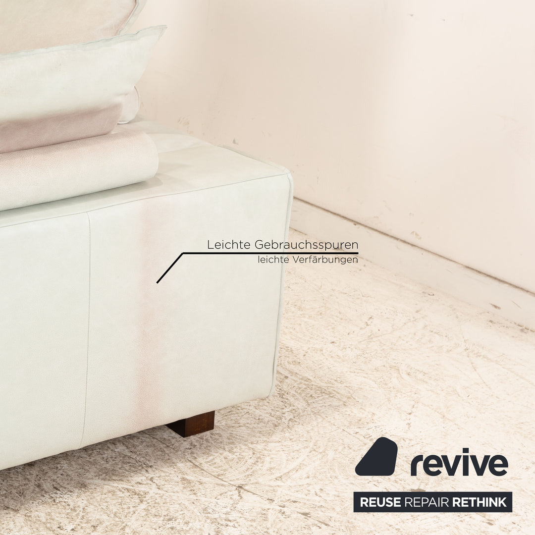 Red dot leather corner sofa gray chaise longue right