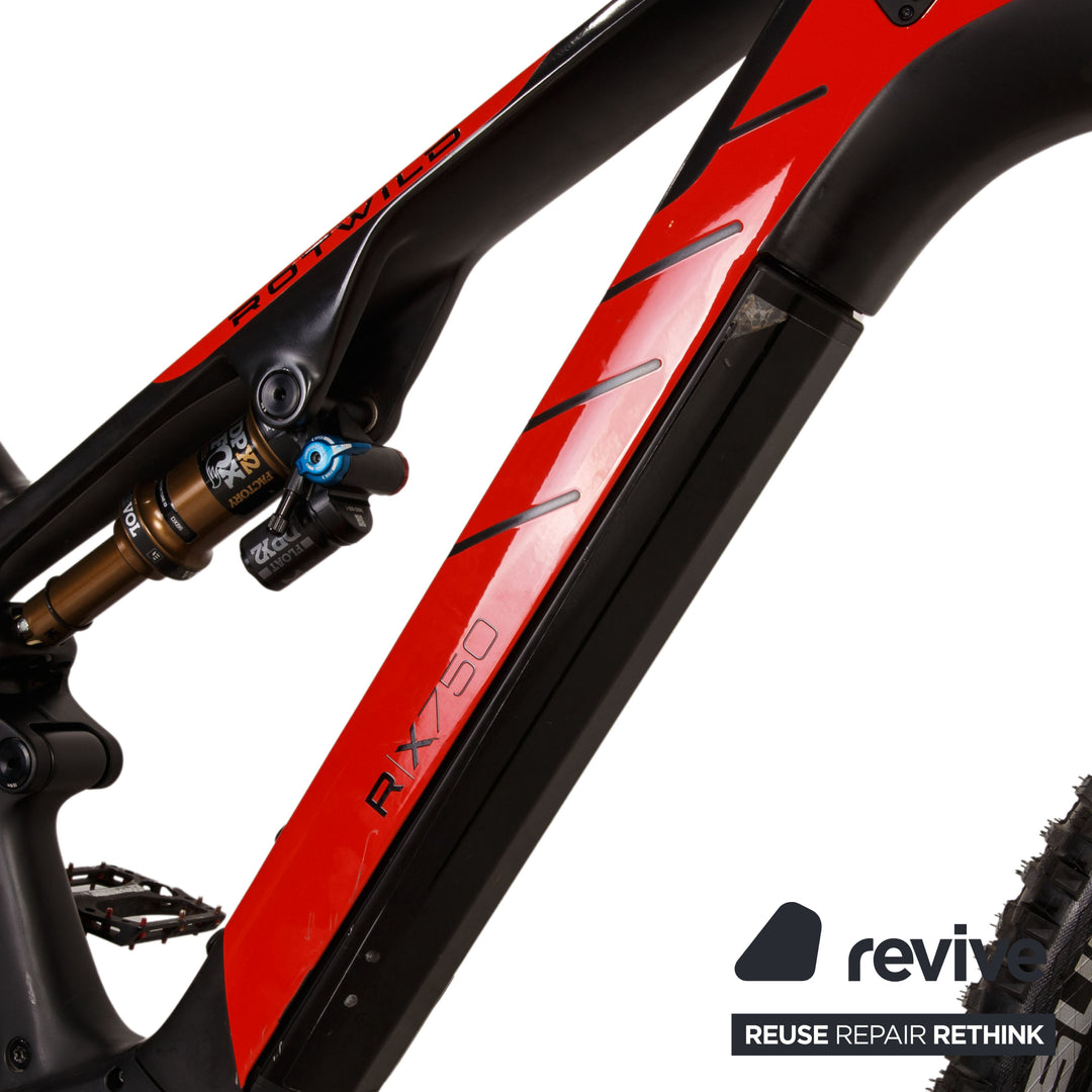 Rotwild R.X750 Ultra Carbon E-Mountainbike Red Black RG XL Bicycle Fully