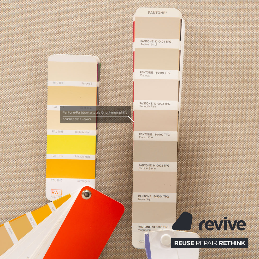 Saba Italia No Logo Fabric Corner Sofa Beige Recamiere Left Sofa Couch