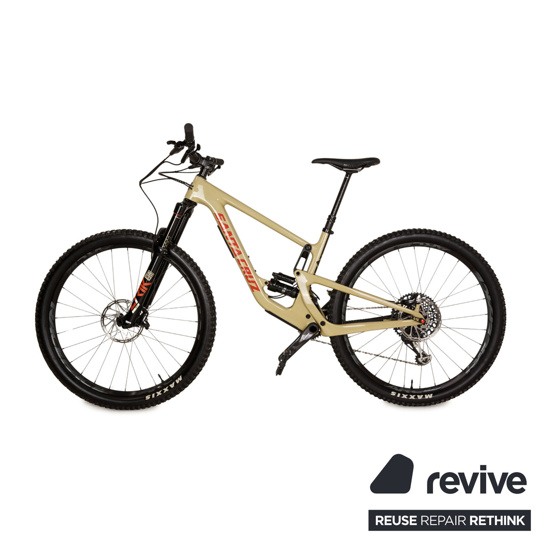 Santa Cruz Hightower CC X01 2020 Carbon Mountain Bike Beige RG M Bicycle Fully