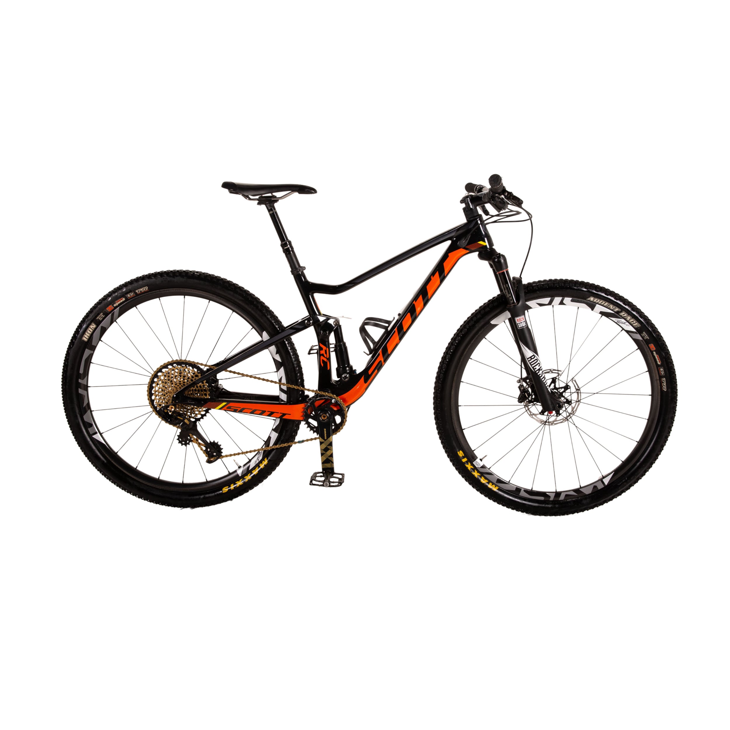 Scott Spark RC 900 SL 2017 Mountainbike Schwarz Orange RG M Fully Fahrrad