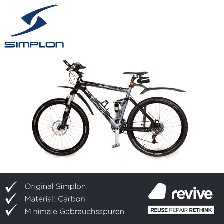 Simplon Stomp Mountainbike Fully 2012 Bike Schwarz RH 50cm Carbon Fahrrad