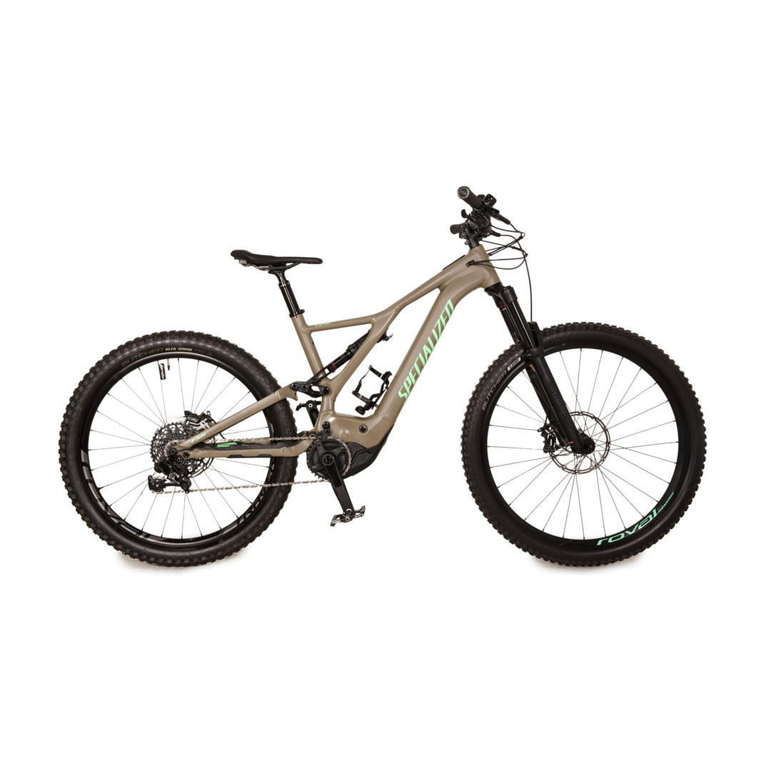 fahrrad rahmengröße specialized SPECIALIZED E-Mountainbike MEN'S TURBO LEVO COMP FSR 2019 Grün Aluminium - 2. Hand