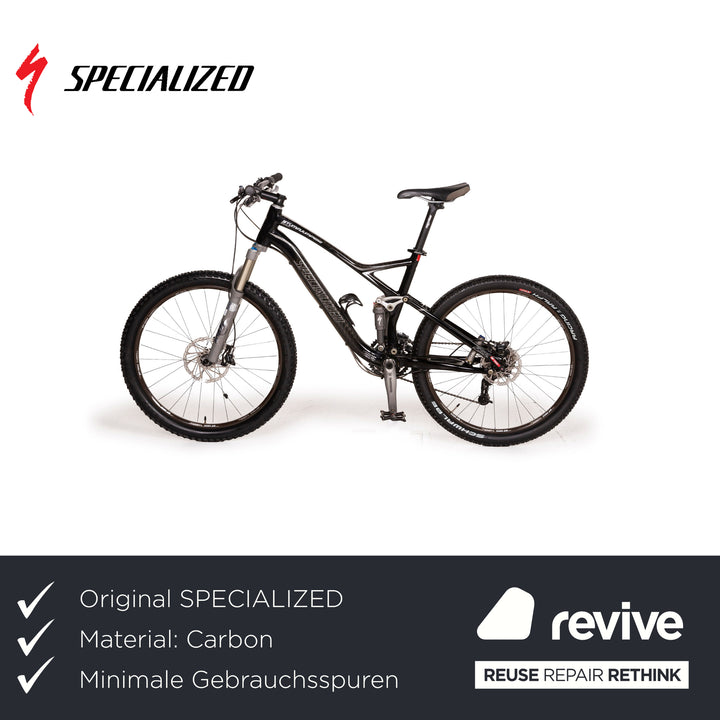 Specialized Stumpjumper Expert 2009 Carbon Mountainbike Schwarz RH M 26" Fahrrad