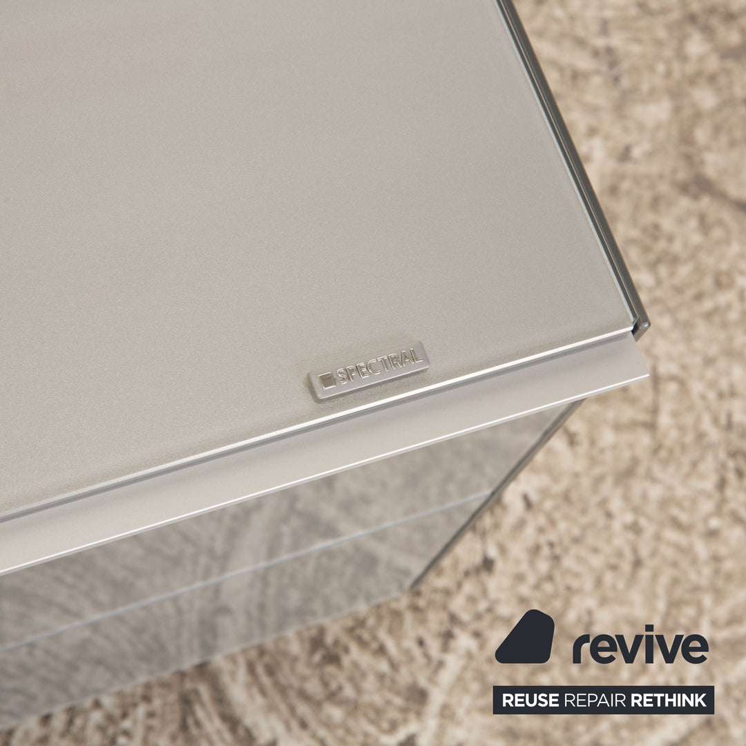 Spectral Scala wooden sideboard silver TV board