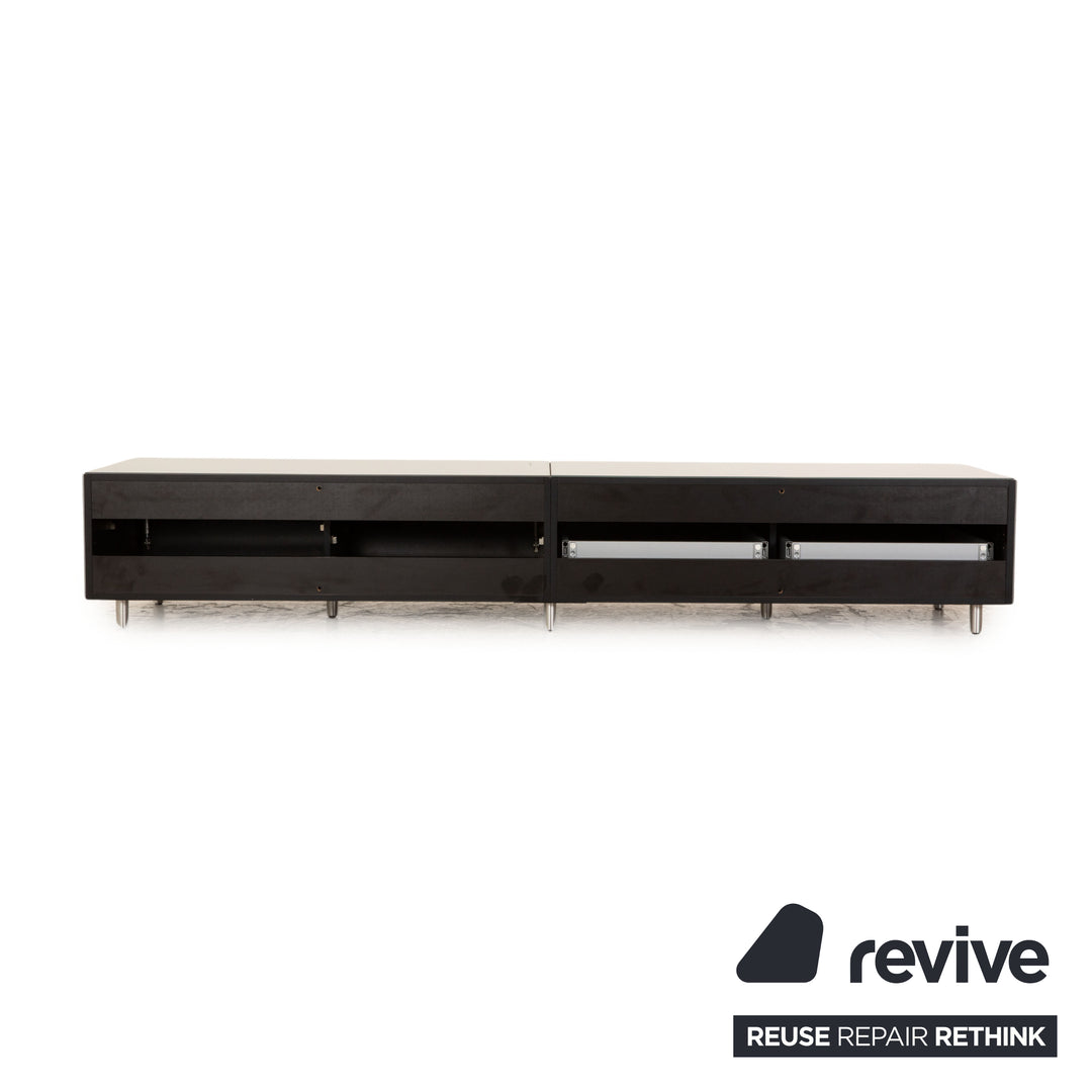 Spectral Scala wooden sideboard silver TV board