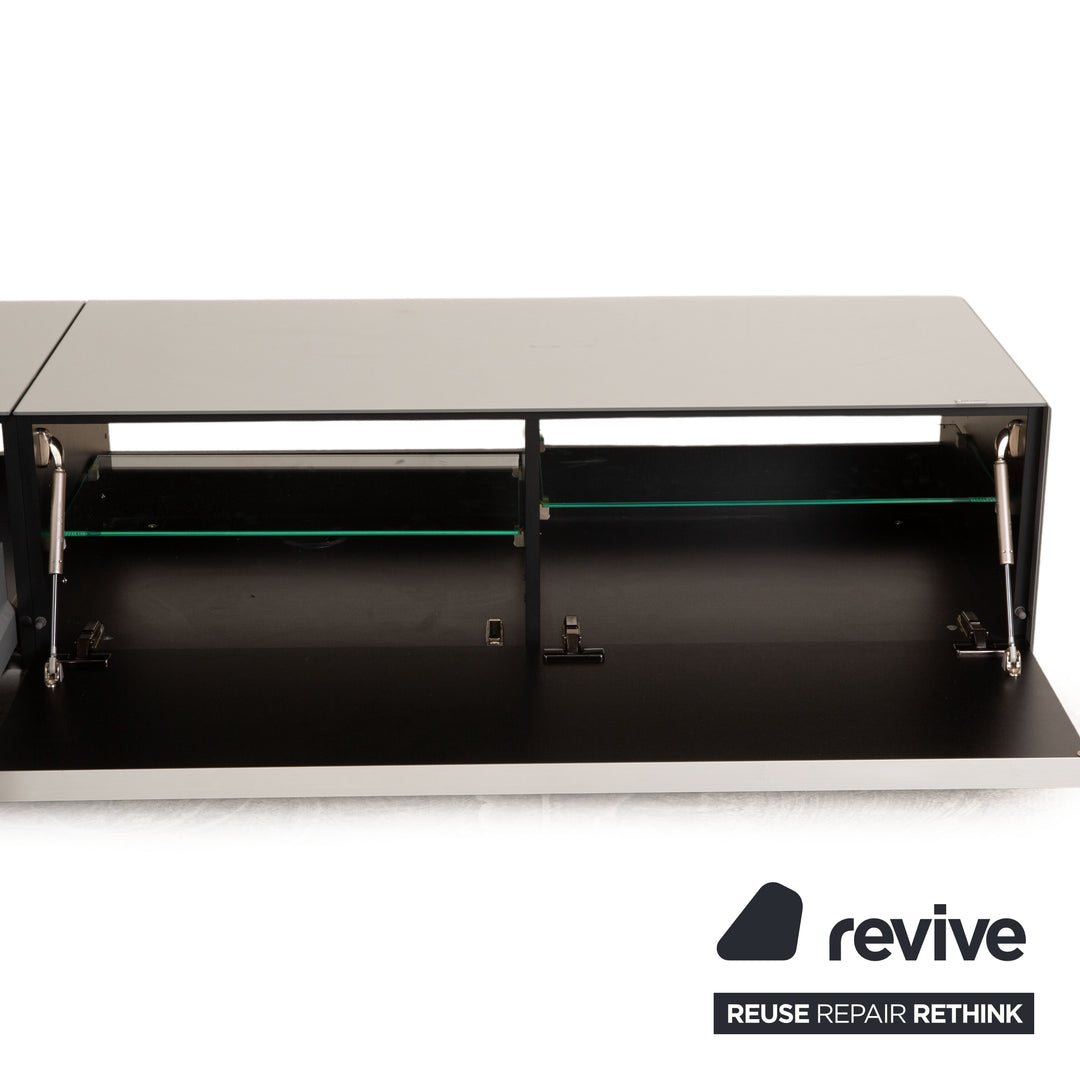 Spectral Scala wooden sideboard silver TV board