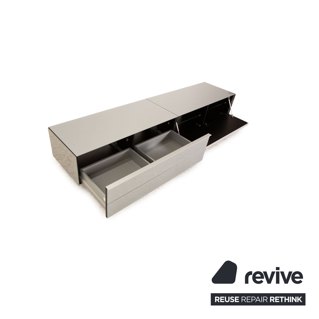 Spectral Scala wooden sideboard silver TV board