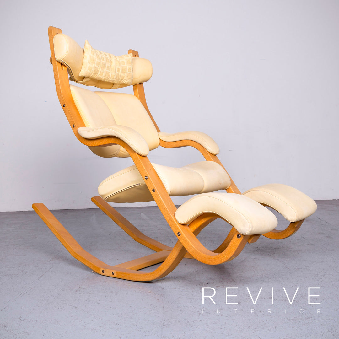 stokke varier gravity balans chair Varier Sessel Gravity Balans Creme Leder - 2. Hand