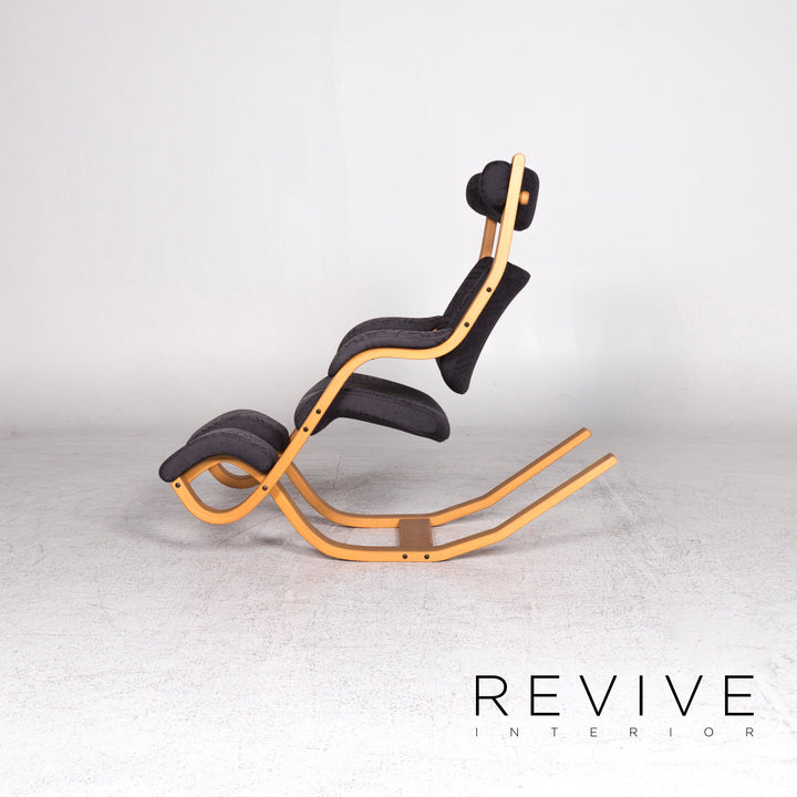 Varier Gravity Balans Designer Stoff Holz Sessel Relax #9005