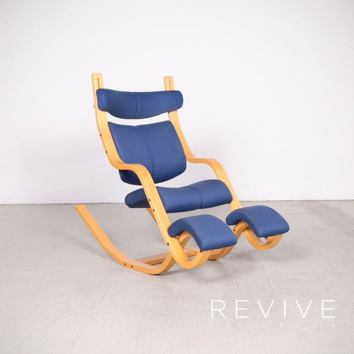 Varier Gravity Balans Fauteuil design en tissu Bleu #8428