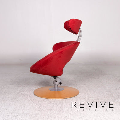 Varier Peel Stoff Microfaser Sessel Rot inkl. Hocker Relax Funktion Olav Eldøy #10170
