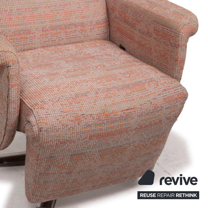 Strässle fabric armchair rosé beige pastel electric function relax function relax armchair
