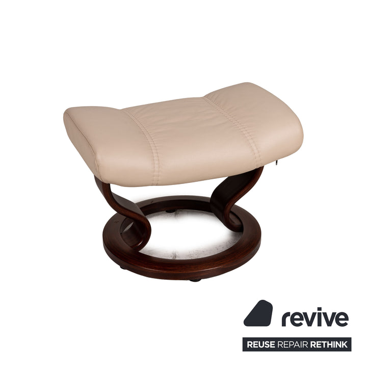 Stressless 1941 Leder Sessel Creme inkl. Hocker Funktion Relaxfunktion