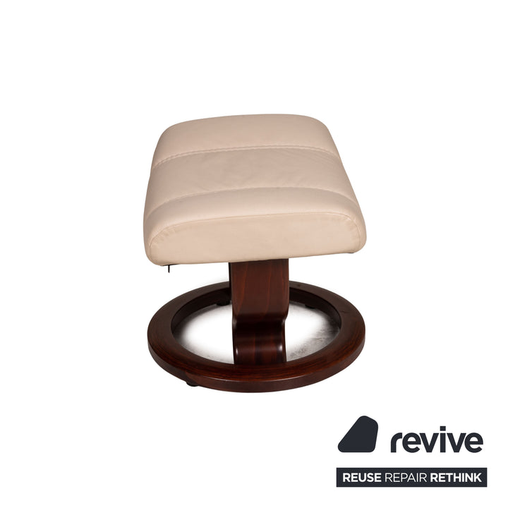 Stressless 1941 Leder Sessel Creme inkl. Hocker Funktion Relaxfunktion