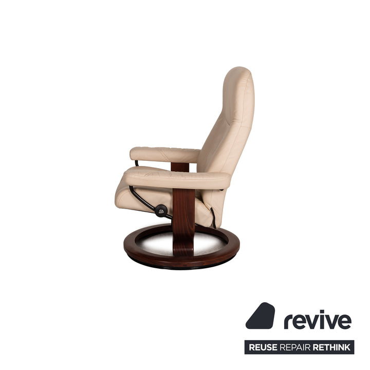 Stressless 1941 Leder Sessel Creme inkl. Hocker Funktion Relaxfunktion