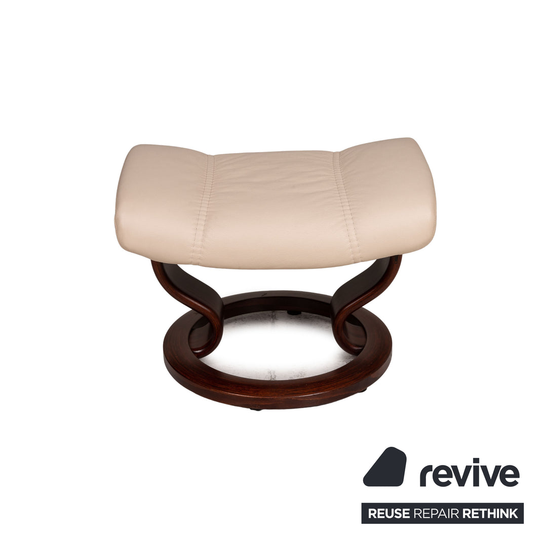 Stressless 1941 Leder Sessel Creme inkl. Hocker Funktion Relaxfunktion